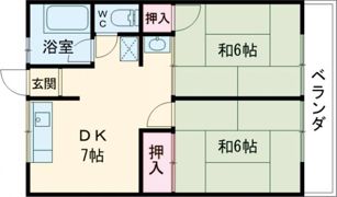 シティハイム物集女の間取り画像