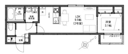 KEIAI RESIDENCE 北越谷Ⅲの間取り画像