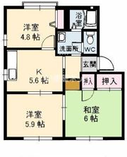 ディアス宇部坂 A棟の間取り画像
