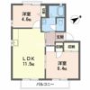 ディアス宇部坂 A棟の間取り画像