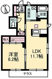 シャーメゾンクレアの間取り画像