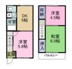 コーポ宮 1号棟の間取り画像