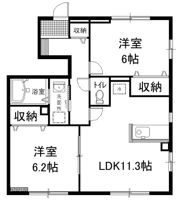パームヒルズ高宮の間取り画像
