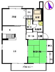 ビーチ・ヒル C棟の間取り画像