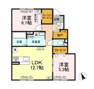 D-ROOM平岡の間取り画像