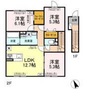 D-ROOM平岡の間取り画像
