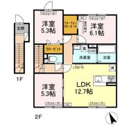 D-ROOM平岡の間取り画像