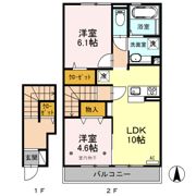 エステート中島 南館の間取り画像