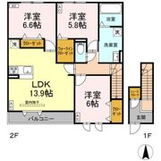ベルネージュⅢの間取り画像