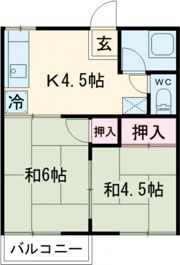 コーポ明正の間取り画像