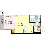 GRAMM御陵荒木Cの間取り画像