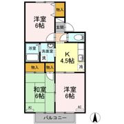 ヴィスタ桑田 Ⅰ棟の間取り画像