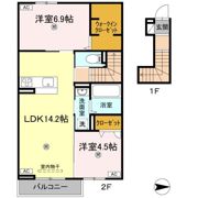 オリエンタルコート南田宮の間取り画像