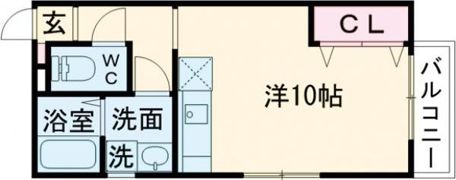 レフレール秋葉の間取り画像