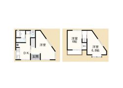 本庄町袋貸家の間取り画像