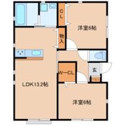 仮）中田町前沖貸家Bの間取り画像