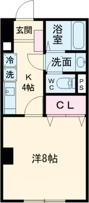 ハピネス唐戸の間取り画像