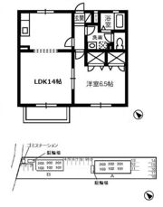 モンプリエール Aの間取り画像