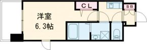 フォーリアライズ大阪ミッテの間取り画像