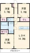 ハイランド野十郎の間取り画像