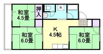 コーポ田加屋 B棟の間取り画像