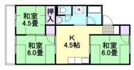 コーポ田加屋 B棟の間取り画像