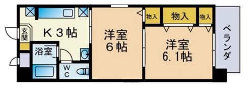 シャローム荒江の間取り画像