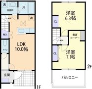 Maison gardenia（メゾン・ガルデニア）の間取り画像