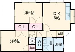 With楡木の間取り画像