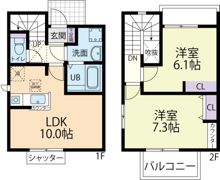 （仮称）太白区秋保町長袋テラスハウス Aの間取り画像