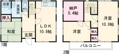 東石川住宅の間取り画像