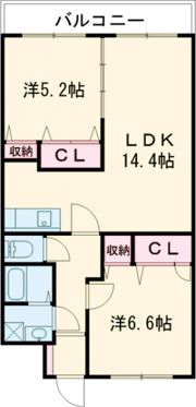 ベスタ大牟田の間取り画像