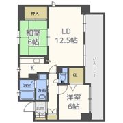 ウェルホームズ中之島北の間取り画像