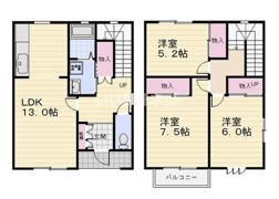 テラスパークなかの間取り画像