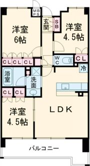 ワコーレ神戸三宮G.C．の間取り画像