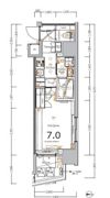 XEBEC大鳥居ASYLCOURTの間取り画像