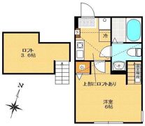 リッツ北里の間取り画像