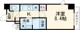 L’sステューディオ岡本の間取り画像