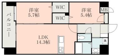 フルール米屋町の間取り画像