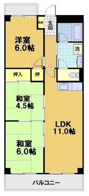 第3洛西ハイツの間取り画像