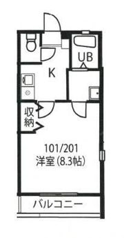 グランドアマレーⅡ番館の間取り画像