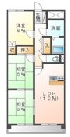 ルネッサ八女の間取り画像