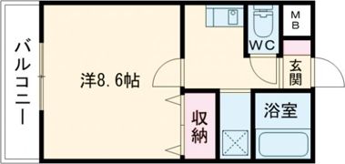 ウェルネス三界の間取り画像