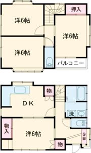 長岡貸家の間取り画像