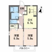 バリュージュⅤ M＆Kの間取り画像