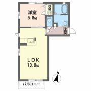 ソレアードDの間取り画像
