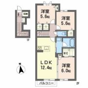 ラピス西中央Ⅰの間取り画像