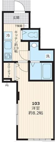 アヴニール三軒茶屋の間取り画像