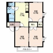 フレグランスこばやし Bの間取り画像