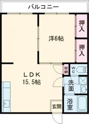 山絃マンション新栄町の間取り画像
